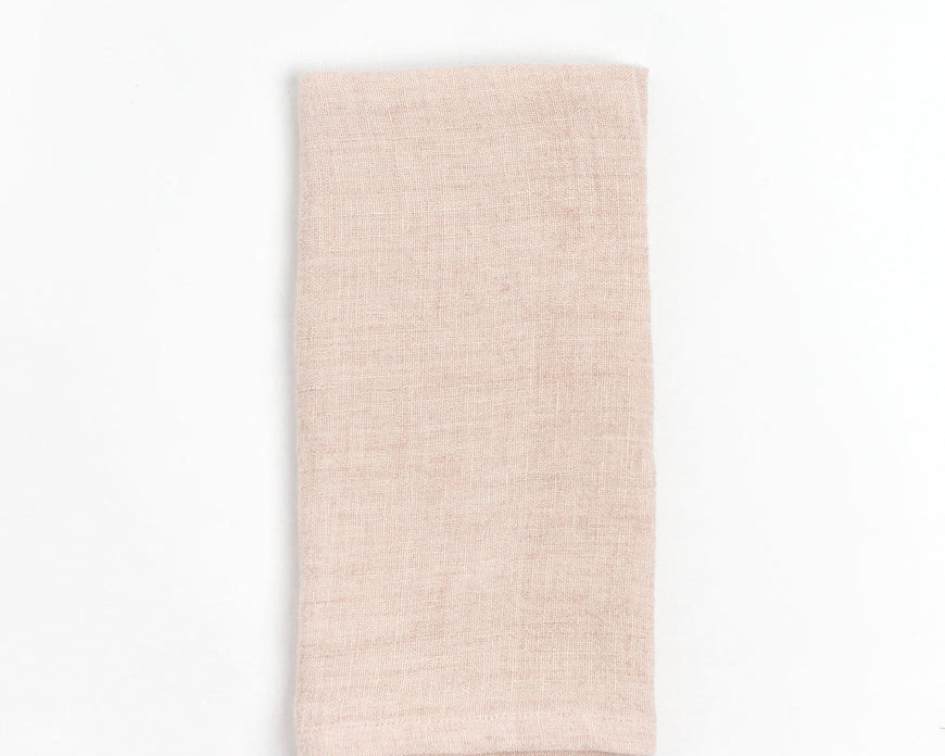 Blush Chambray Linen Napkin