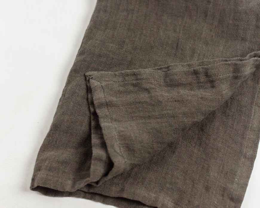 Charcoal Linen Kitchen Towel