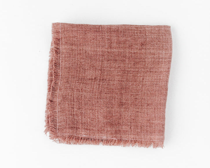 Clay Chambray Linen Napkin