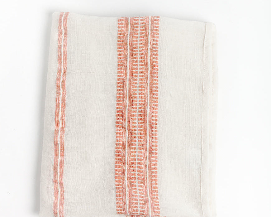Cotton Baby Swaddle Pink Stripe