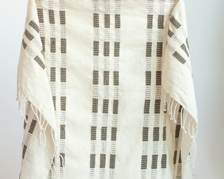Grey Natural Cotton Tea Towel