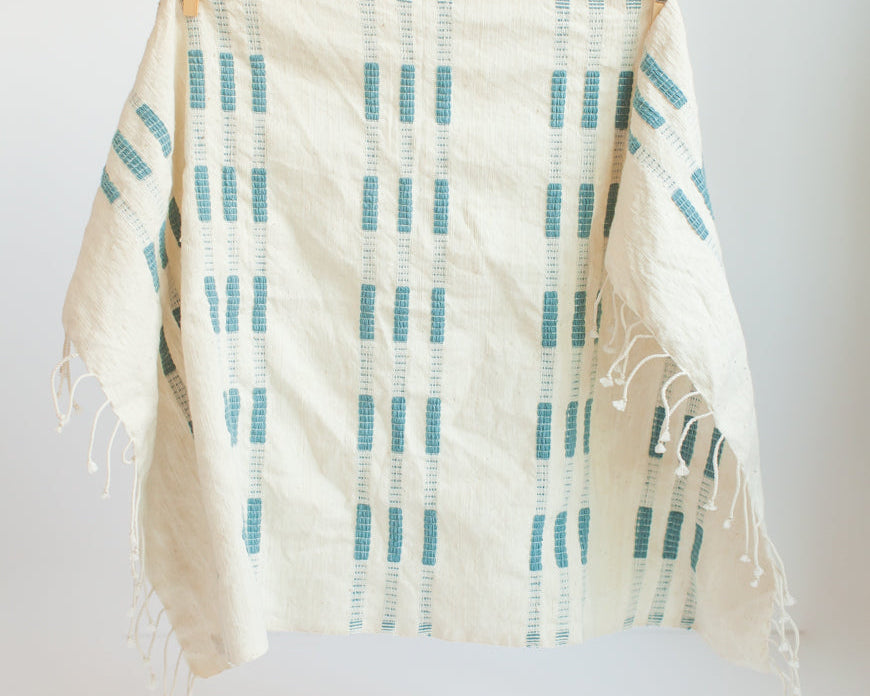 Handwoven Blue Tea Towel