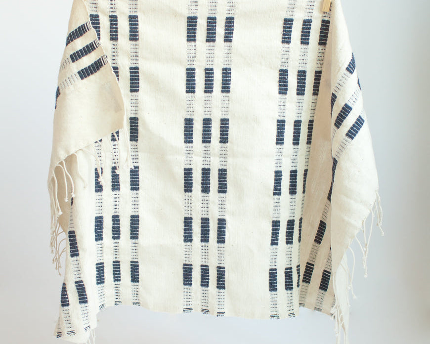 Navy Cotton Tea Towel