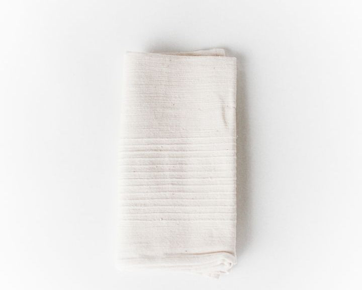 White Stripe Cotton Dinner Napkin