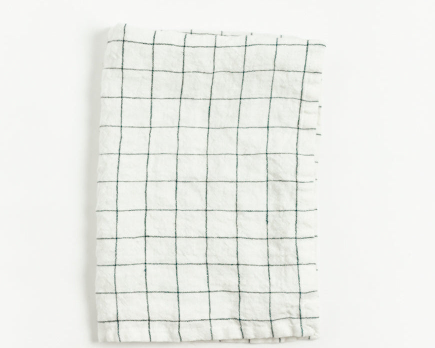 Windowpane Linen Kitchen Tea Towel