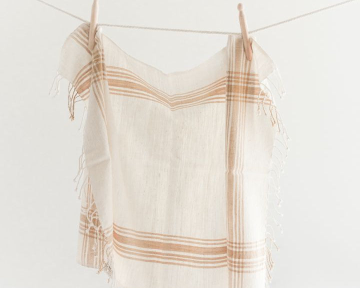 Yellow Striped Kitchen Towel