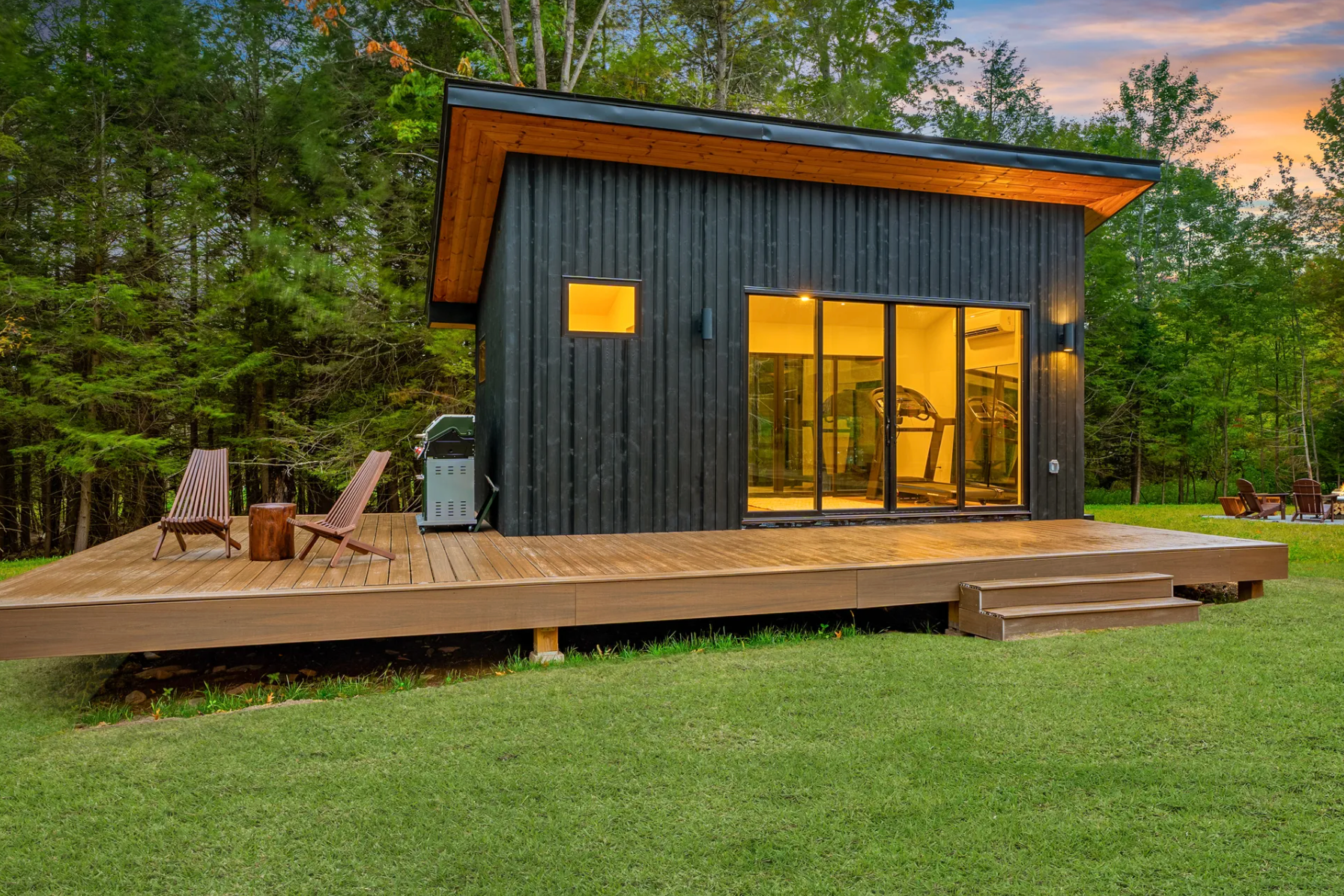 Catskills non-toxic vacation rental home private gym