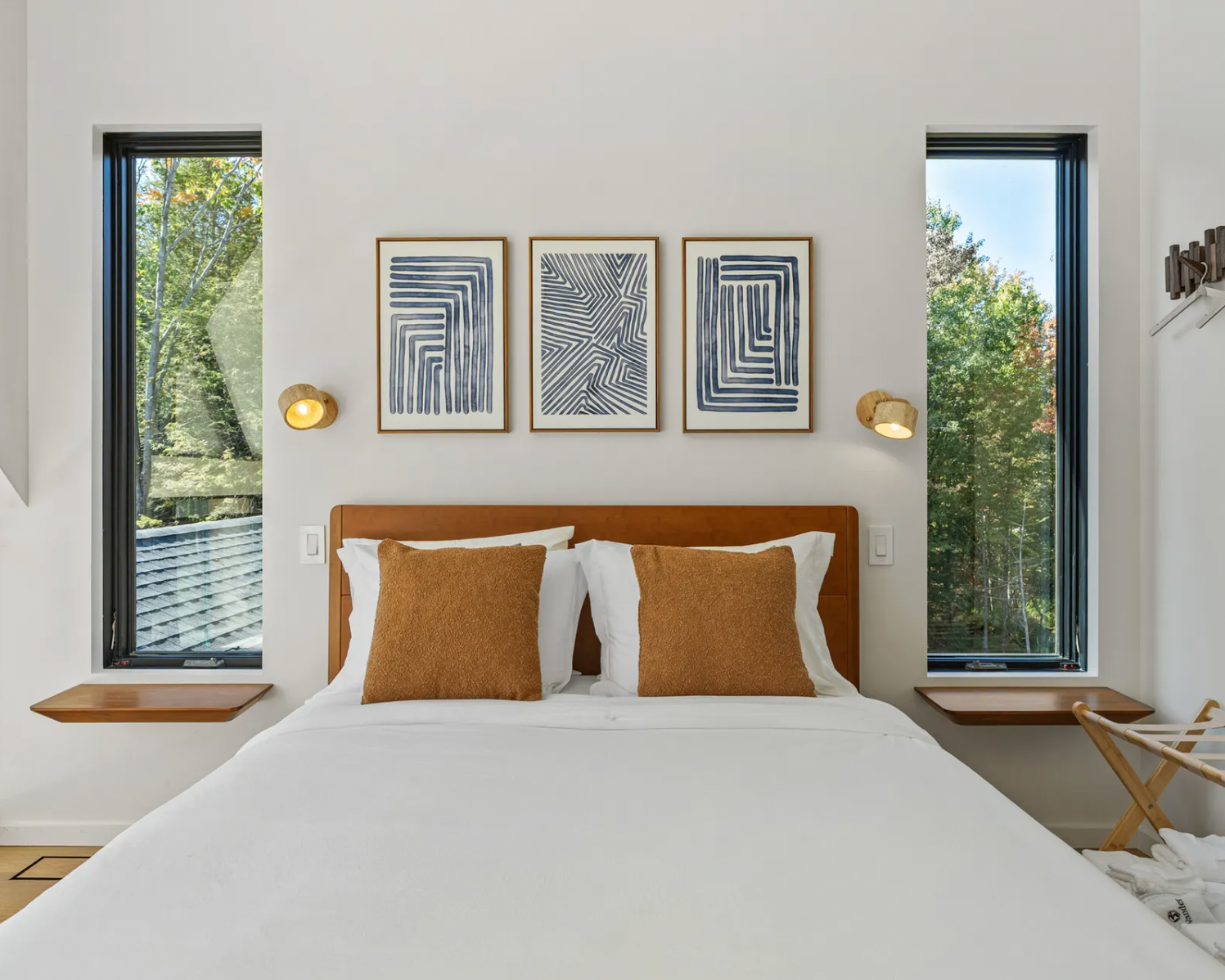 Catskills non-toxic vacation rental home bedroom
