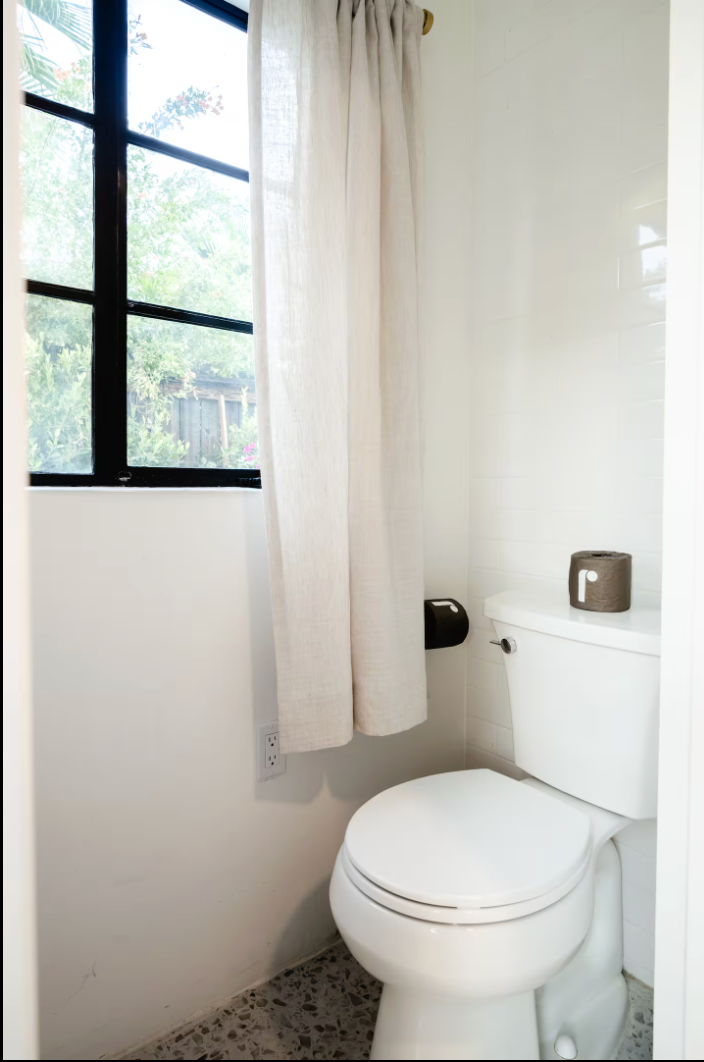 Non-toxic vacation rental palm springs bathroom