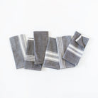 Grey White Color Blocked Cotton Napkins
