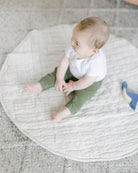 Natural Linen Padded Tummy Time Mat