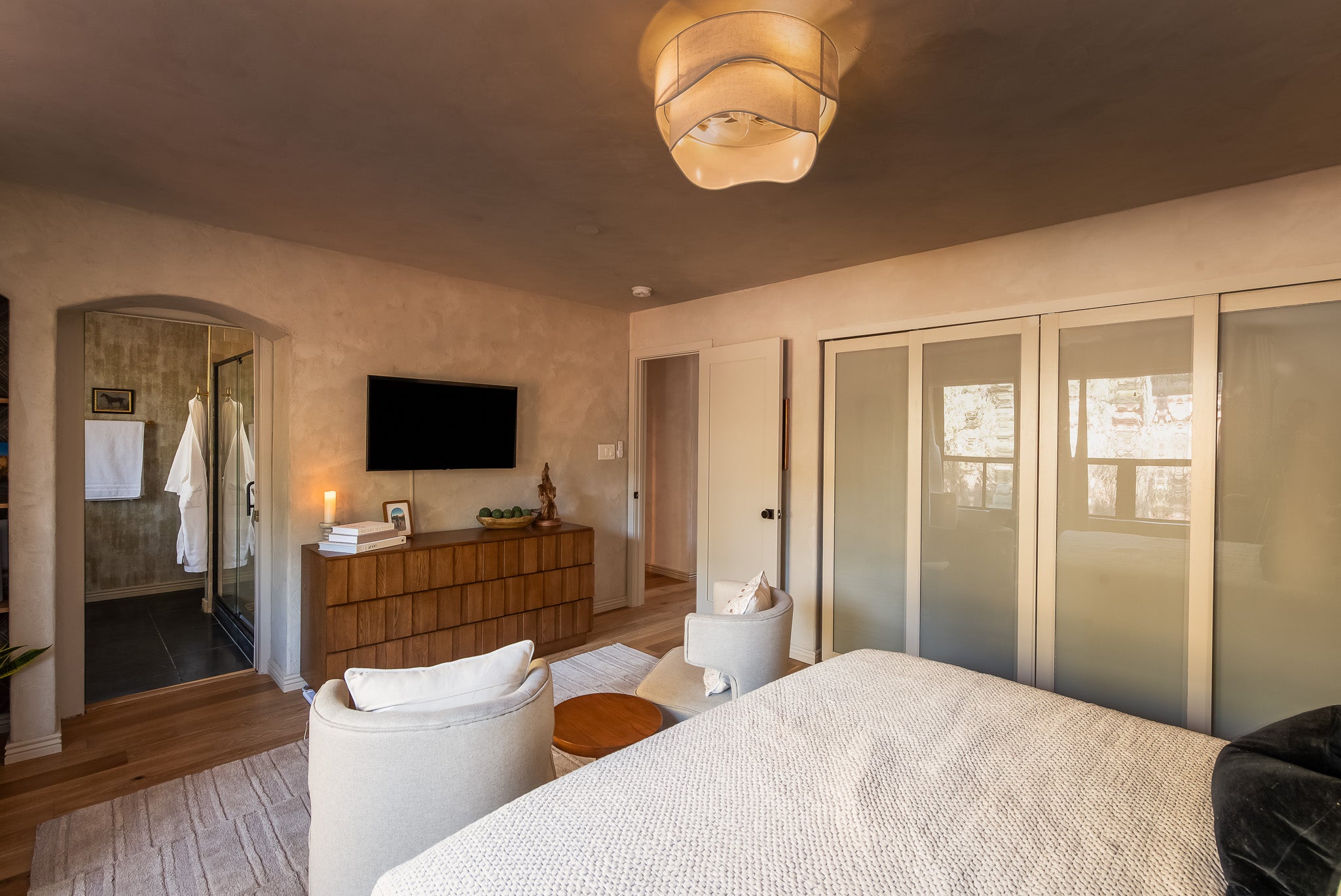 Sedona non-toxic vacation home primary bedroom suite