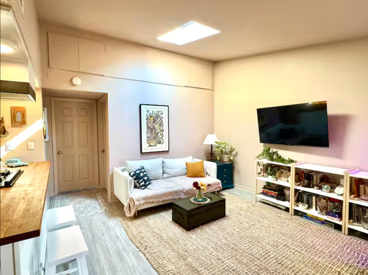 Non-toxic Austin condo living room open