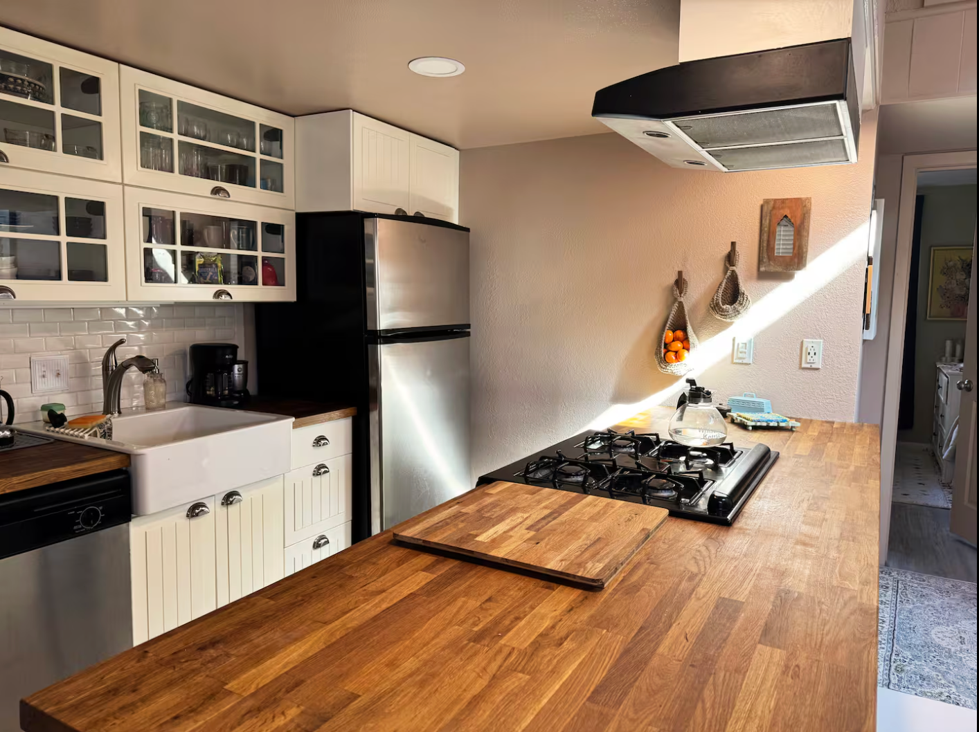 Non-toxic Austin condo stocked kitchen