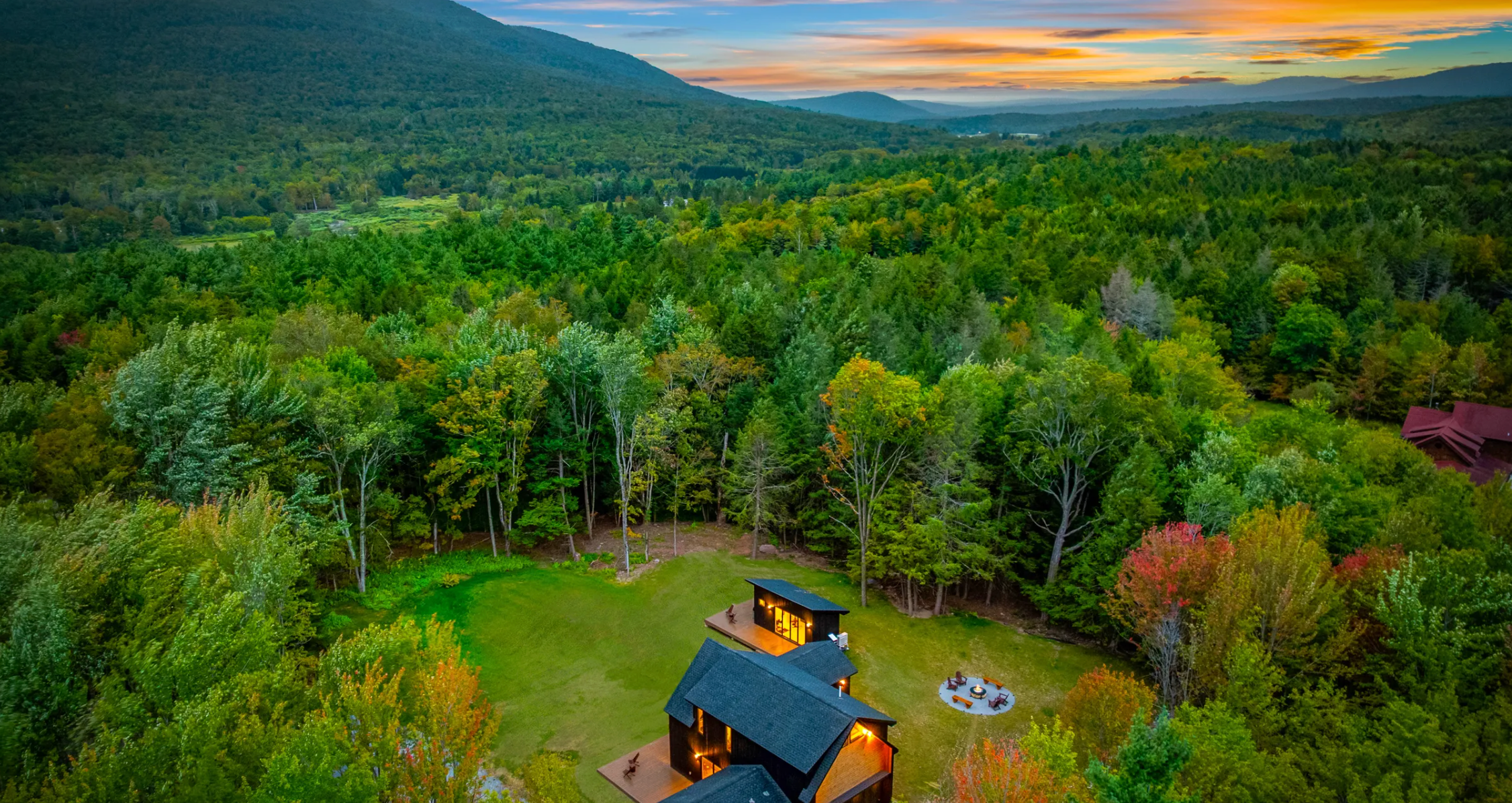 Catskills non-toxic vacation rental home nature views