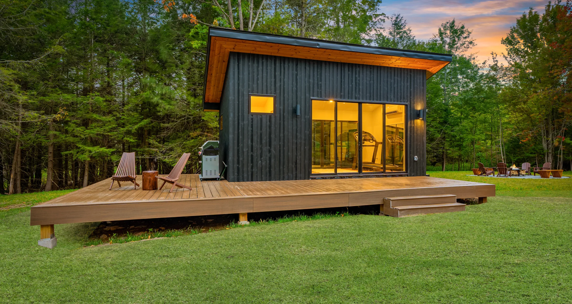 Catskills non-toxic vacation rental home private gym