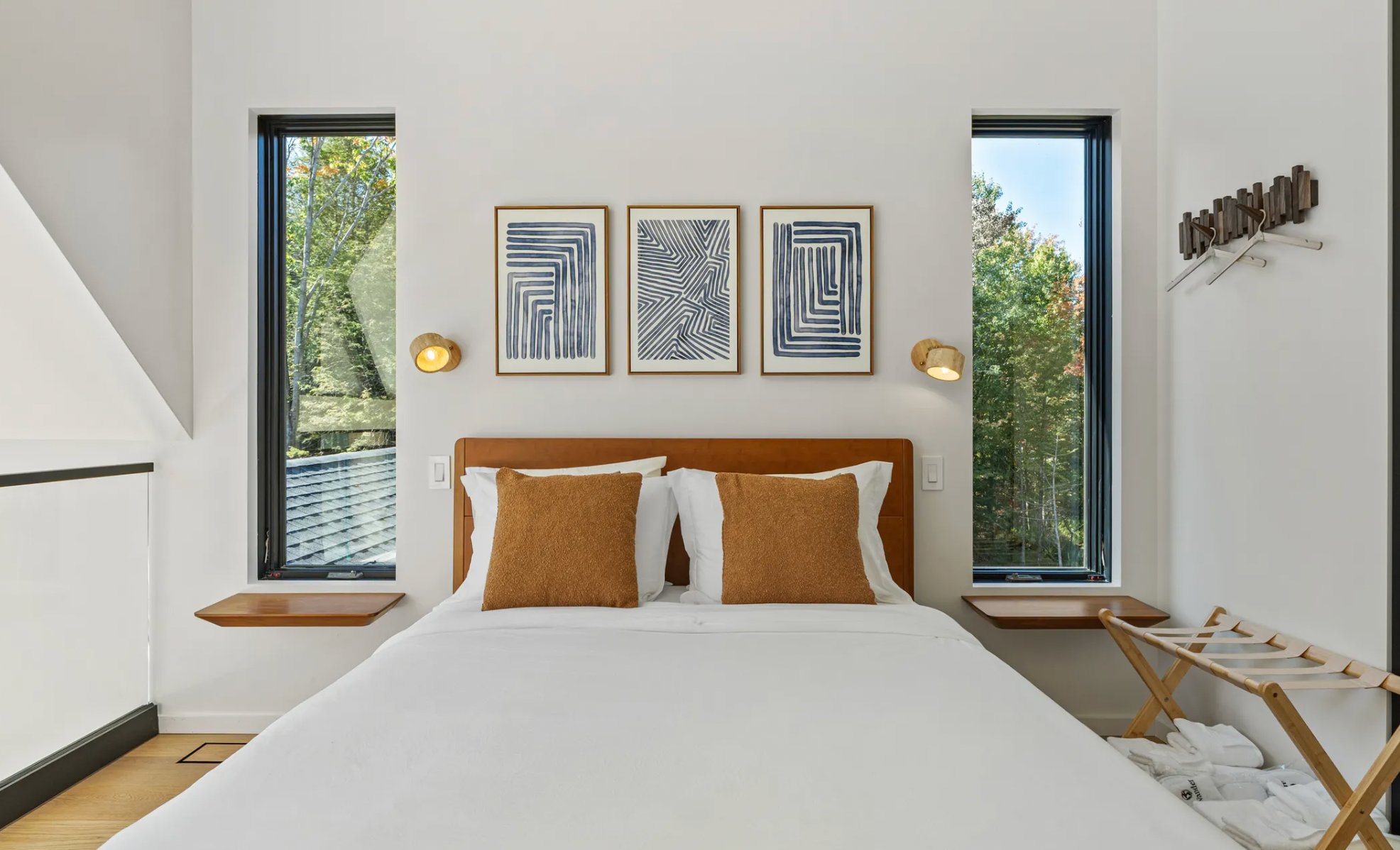 Catskills non-toxic vacation rental home bedroom
