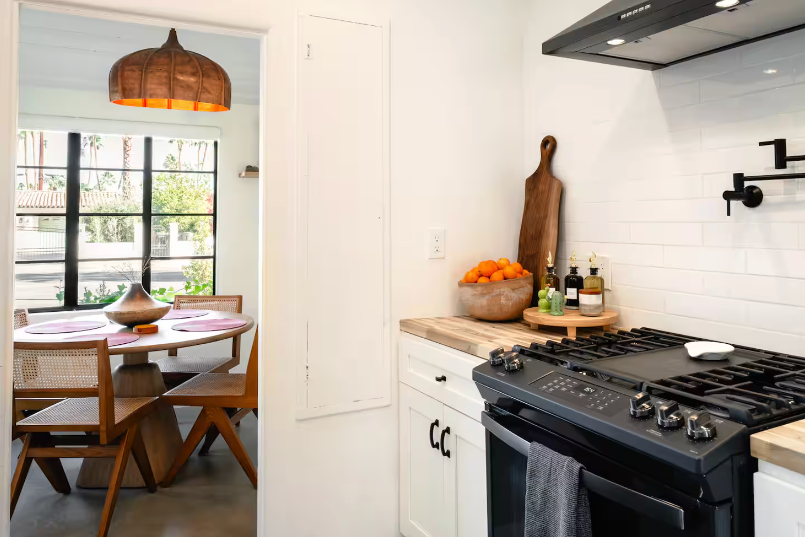 Non-toxic vacation rental palm springs kitchen dining