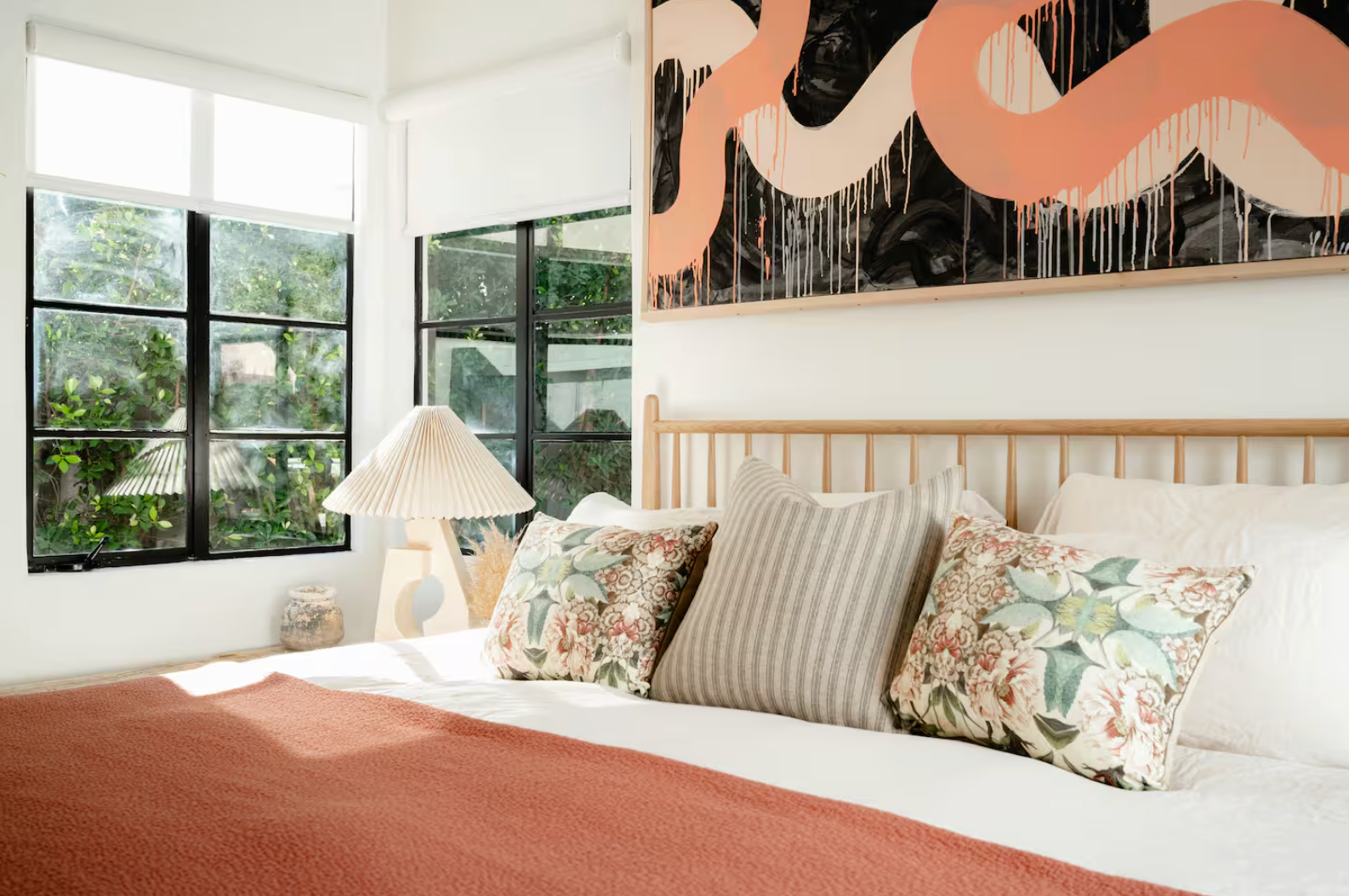 Non-toxic vacation rental palm springs king bedroom