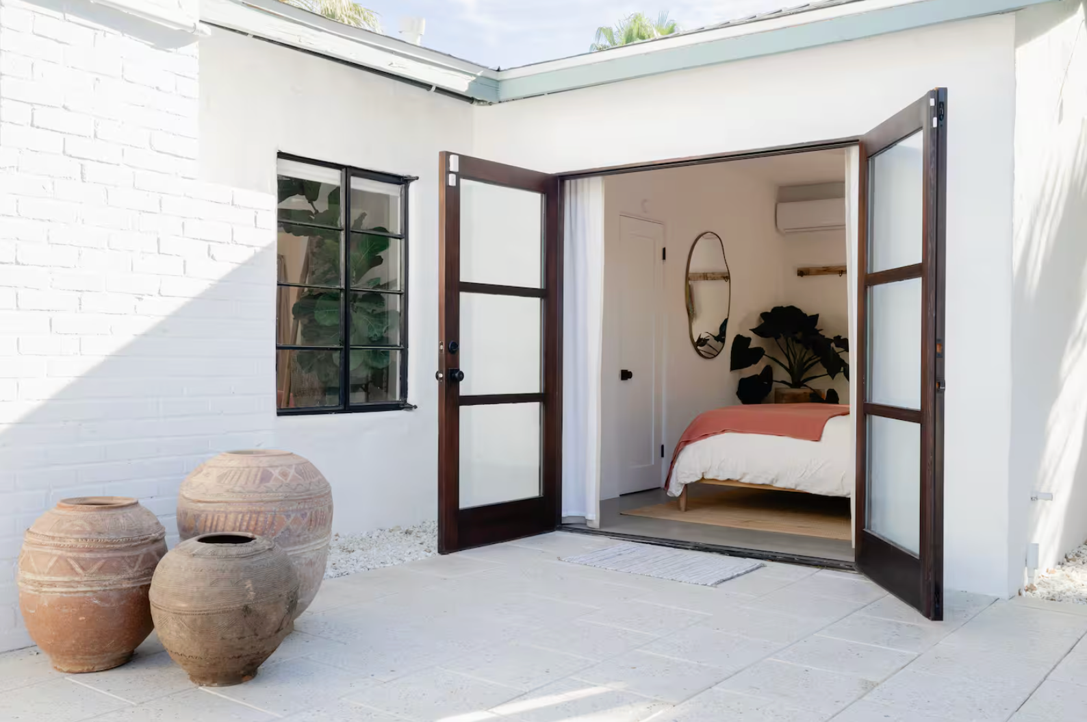 Non-toxic vacation rental palm springs outdoor patio