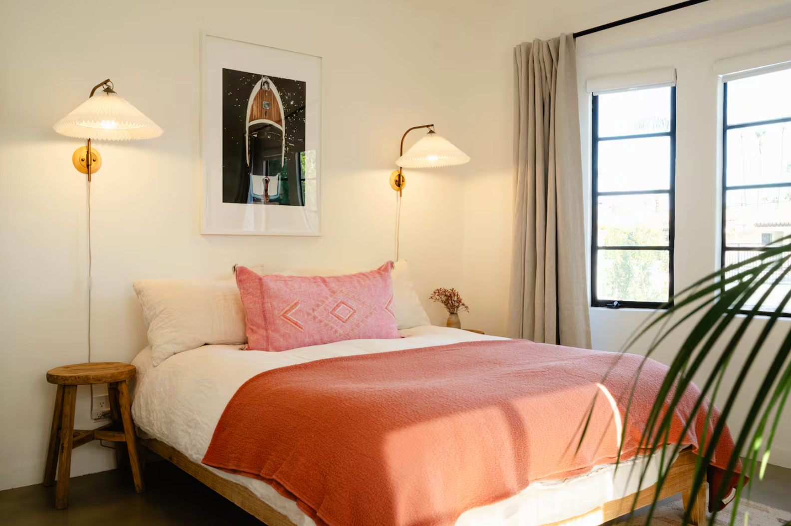 Non-toxic vacation rental palm springs bedroom